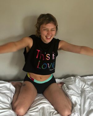 Kizzy Edgell Instagram - me in comfort & confidence, thanks 2 @calvinklein’s #mycalvins :P  pride month never ends for me lol #ad