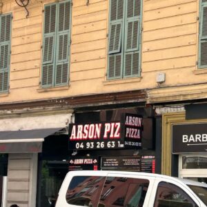 Kizzy Edgell Instagram - Things found on arson road: 
1. Arson market
2. Arson pizza
3. Traitor
4. Me