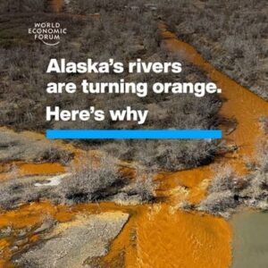 Klaus Schwab Instagram - 75 rivers in the far north of #Alaska have changed colour – and #climate change could be the cause. 

Tap the link in our bio to learn more about the action needed to combat global #warming from our report, ‘The State of Climate Action: Major Course Correction Needed from  1.5% to −7% Annual Emissions’.

#ClimateChange #Permafrost #ClimateAction