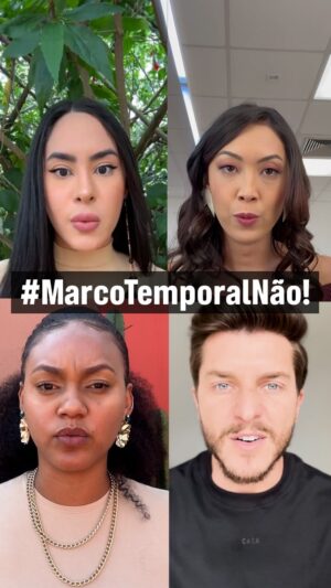 Klebber Toledo Instagram - Enquanto o Marco Temporal existir, em qualquer formato, os povos indígenas e seus direitos estão sob ameaça.

Por isso, continuamos dizendo em alto e bom som: #MarcoTemporalNão!
Participe do abaixo-assinado e compartilhe este vídeo!