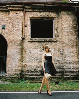 Koe Yeet Instagram - Film series.
Don’t trust social media. 🖤

Still waiting for the green light from my physio to strut around in heels, so I only wore them for photos and my flats were just out of shot 😝

Dresses @huong.boutique 
Film @heyo_its_adriancxm