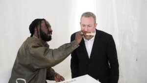 Kojey Radical Instagram - My lifelong dream of feeding little Alex Horne popadoms from the palm of my hand like a baby pigeon has finally come true, even made a t-shirt to commemorate the moment! I’ve got a couple to give away, drop your sizes in the comments and I’ll pick some of you to send them to. 

Catch up with Taskmaster’s New Year’s Treat now if you missed it

I think we need a petition to get me on a full series of @taskmaster? What do you think?