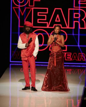 Kojey Radical Instagram - Never in 1 million years, did I think I would hear the words Kojey Radical is co hosting the fashion awards… well last night a dream came true.

I’m extremely grateful to the entire team that made this happen. Thank you to @MayaJama for being an absolute pro and reminding me i can do this! And thank you @BritishFashionCouncil, @ToniBlaze, @Studiophase & @NeiceeNeice

#FashionAwards #TFA 2023

#ad