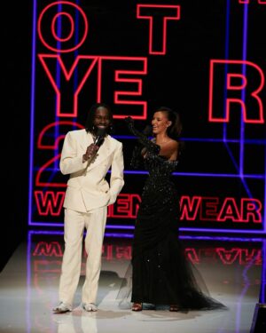 Kojey Radical Instagram - Never in 1 million years, did I think I would hear the words Kojey Radical is co hosting the fashion awards… well last night a dream came true.

I’m extremely grateful to the entire team that made this happen. Thank you to @MayaJama for being an absolute pro and reminding me i can do this! And thank you @BritishFashionCouncil, @ToniBlaze, @Studiophase & @NeiceeNeice

#FashionAwards #TFA 2023

#ad