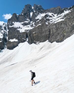 Kraig Adams Instagram - Visiting and hiking in Switzerland. This time to visit my friend Om and celebrate his birthday (his good dog @lego.beagle as well). The event took place at a hut on the 50 mile Tour De Dents Du Midi loop so I did both. This hike tested my experience with edge season snow lingering in the alps here. Video coming soon.