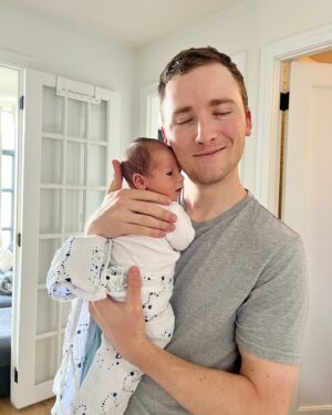 Kraig Adams Instagram - I’m a dad! Dean Aviv Adams was born this June here in NYC. The last few months have been REAL.  @mica_ba has been the best mom and wife during this all and we couldn’t be happier new parents. 

Excited to start taking Dean on walks to the park with Sasha and I in the mornings soon. Been recording a home vlog these past few months and might put something together for YouTube. Sasha has been so gentle and sweet with him. So nice having a little family now.