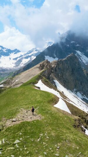 Kraig Adams Instagram - 50 miles on Le Grand Tour De Dents Du Midi in Switzerland 🇨🇭I love hiking but would love to do more trail running. Always fighting the urge to ditch more and more gear to do these trails faster. Not having to stop to set up tripod shots might be a nice change from time to time. Also have never done a solo trial running trip before. 👍🏻Attempting to run for a moment with a 25lb pack here. Full YouTube video coming soon.