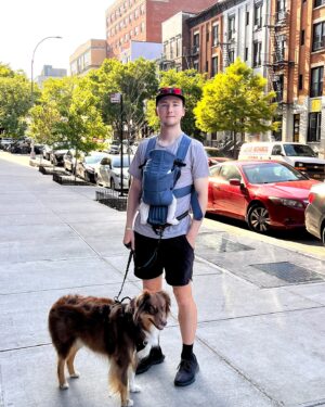 Kraig Adams Instagram - I’m a dad! Dean Aviv Adams was born this June here in NYC. The last few months have been REAL.  @mica_ba has been the best mom and wife during this all and we couldn’t be happier new parents. 

Excited to start taking Dean on walks to the park with Sasha and I in the mornings soon. Been recording a home vlog these past few months and might put something together for YouTube. Sasha has been so gentle and sweet with him. So nice having a little family now.