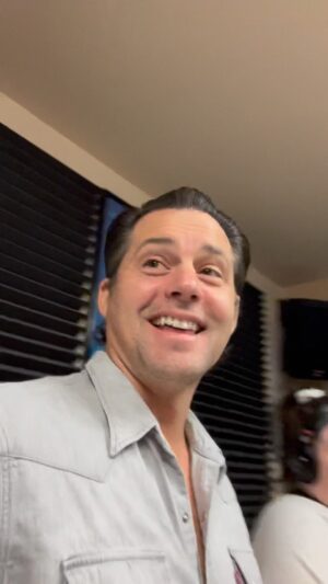 Kristoffer Polaha Instagram - @calebpolaha ‘s first spin on the Radio! Thank you @96.5alice_reno and thank you @morningshowbill and j9allday 
#mississippimoon

And thank you @downsyndromenetwork!!
@christinaugalde @katyfellows