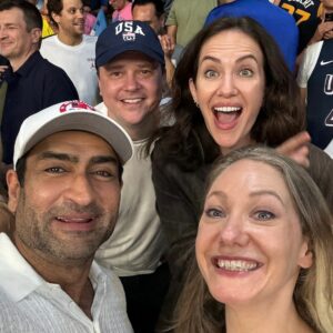 Kumail Nanjiani Instagram - @emilyvgordon and I had an incredible week at the Olympics. Hung out with some amazing people, saw some amazing events and ate some amazing chicken nuggets. Thanks to @wbd for having us. I can now predict diving scores within 0.5 points.