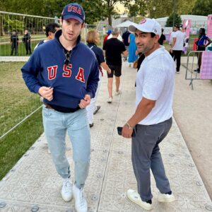 Kumail Nanjiani Instagram - @emilyvgordon and I had an incredible week at the Olympics. Hung out with some amazing people, saw some amazing events and ate some amazing chicken nuggets. Thanks to @wbd for having us. I can now predict diving scores within 0.5 points.