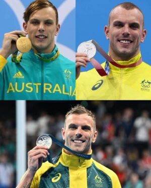 Kyle Chalmers Instagram - Very proud of this… 

2016 🥇 

2021 🥈 

2024 🥈

2028 🤷‍♂️ 💭 😂

#Olympics #Paris2024