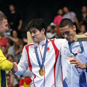 Kyle Chalmers Instagram - Extremely hard for me to put into words. But I’ll try my very best. 
I am so proud to stand on the Olympic podium in the men’s 100 metre freestyle for the 3rd consecutive time. I did everything I possibly could to succeed, I truly believe I left no stoned unturned in my pursuit of Olympic glory here in Paris. Silver is my glory this time, I swam my best possible race and gave every bit of energy I had in my tank. So to stand on the podium and be crowned the 2nd fastest 100 freestyler in the world is very special. 
Thank you all who have stuck by my side through this journey… as you know it’s been a rollercoaster, but a journey I wouldn’t have any other way. 
I promise I will get back to all the messages ASAP, but I want to ensure I take my time with them and write heartfelt replies back. Because you do all truly mean the world to me. 

With Love,
Kyle