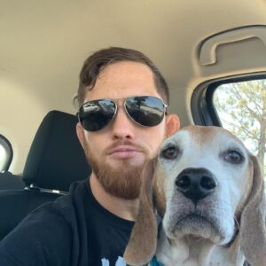 Kyle Greenwood Instagram - Today we said goodbye to our dear sweet Hank as he crossed the rainbow bridge. As heartbreaking as it is, I can’t help but smile at the amazing and joyous memories he’s given us. For almost thirteen years he’s been a source of comfort and strength for our family and it won’t be the same without him. Dogs really are spiritual healers and Hankie-poo earned his wings. Many say “we don’t deserve dogs” and while it’s hard to argue I have to disagree. Humans deserve dogs just like we deserve love, comfort, laughter, loyalty and a belly to rub. Dogs give us all of those things with a wagging tail as bonus. I think dogs might be the best part of humanity. 

Thanks for everything, Hank. Give Shadow’s butt a sniff—you guys will be fast friends. Until we cuddle again.
Your loyal friend forever,
Kyle