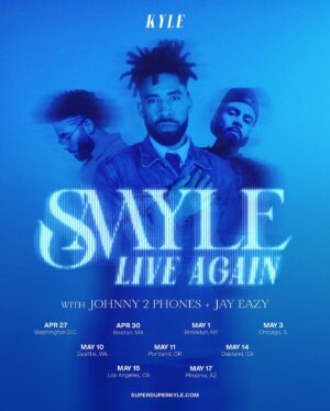 Kyle Harvey Instagram - SMYLE AGAIN coming to you live in just a few weeks!
And we’re bringing @johnny2phones_ & @jayeazywhat too
 
Comment what city you’re pulling up to ✌🏽

Can’t wait to see all of you SMYLE AGAIN :):):)

Tix & meet n greet available at superduperkyle.com