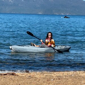 Kyle Richards Instagram - Had such a peaceful vacation in beautiful Lake Tahoe 🙏 Lake Tahoe is one of my favorite spots on earth. Spent our days cooking , making s’mores, playing pool , kayaking .. Can’t wait to get back there 💙 @tahoeluxuryproperties