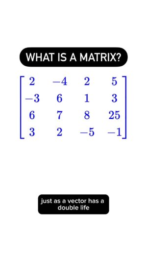 Kyne Santos Instagram - What is a matrix? Let’s review!