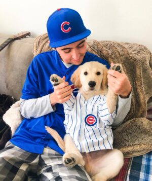 Kyson Facer Instagram - First cubs game with my boy! ⚾️ #OpeningDay #Cubs #EverybodyIn