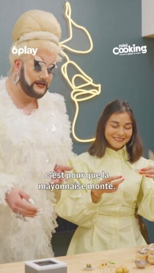 La Big Bertha Instagram - @labigbertha.paris est dans tous ses états lorsqu’elle apprend que @hungryconsti n’a jamais réalisé de mayonnaise maison… 😧😅 #MiniCooking