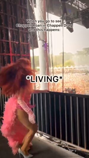 Lady Camden Instagram - I will always be a Pink Pony Girl @chappellroan @outsidelands 🎀🎸🤘 
.
.
Thank you @apeconcerts  for having me and thank you @jcfeldman for capturing this moment! 

#outsidelands #chappellroan #bts 
.
.
.
Hair by @wigsbytips 
Look by @canova_studio