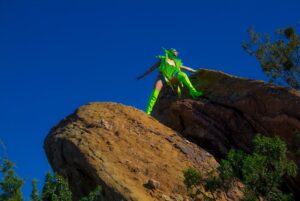 Laganja Estranja Instagram - Climbing Vasquez Rock in my custom stilettos by @aimeesmyke was quite the challenge, but I’ll do just about anything to get the shot! Watch the #MuseMe #bts to see how these images were created on my YT Channel now (Link In Bio) 
Photography, Makeup, & Styling @roberthaymaniconography 
Wearing @armds_costume
