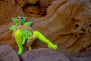 Laganja Estranja Instagram - Climbing Vasquez Rock in my custom stilettos by @aimeesmyke was quite the challenge, but I’ll do just about anything to get the shot! Watch the #MuseMe #bts to see how these images were created on my YT Channel now (Link In Bio) 
Photography, Makeup, & Styling @roberthaymaniconography 
Wearing @armds_costume