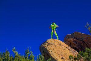 Laganja Estranja Instagram - Climbing Vasquez Rock in my custom stilettos by @aimeesmyke was quite the challenge, but I’ll do just about anything to get the shot! Watch the #MuseMe #bts to see how these images were created on my YT Channel now (Link In Bio) 
Photography, Makeup, & Styling @roberthaymaniconography 
Wearing @armds_costume