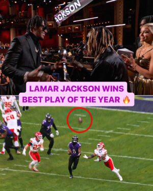 Lamar Jackson Instagram - LAMAR DID IT ALL ON THIS PLAY 🔥

Jackson won the ESPY for Best Play with his remarkable moment vs. the Kansas City Chiefs 😤