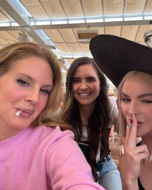 Lana Del Rey Instagram - I just wanted to say I’m so blessed to have been able to have my birthday with my girlfriends. Fenway Park was amazing and so proud of the band. The next day we got to be with Jen on the 21st. I’m only so sorry that only minutes after you blew out your candles on your own birthday that we always celebrate together you got that phone call at the restaurant about ur dad. I’m so glad me and Annie were there. And I’m also just so sorry that that same day Nikki‘s dad fell ill. But we’ve been able to be with both of you guys this week and that’s all that matters to me. Love you both and I love your dads. Thank you for throwing me a little birthday dinner and my beautiful ribbon cake. I’m so so lucky that we’ve gotten to celebrate everybody, I’m probably the luckiest girl in the world for all the best reasons. thank you for being my rocks.