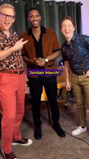 Larry Saperstein Instagram - New ep streaming NOW with @netflix star @itsjordanmarch !! Click the link in bio to listen! #ltat