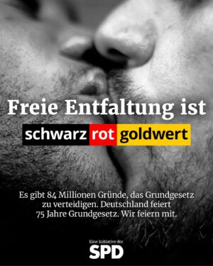 Lars Klingbeil Instagram - Menschenwürde. 
Freie Entfaltung. 
Gleichberechtigung. 
Religionsfreiheit. 
Meinungsfreiheit. 
Pressefreiheit. 
Ehe und Familie. 
Bildung. 
Versammlungsfreiheit. 
Vereinigungsfreiheit. 
Briefgeheimnis. 
Freizügigkeit. 
Berufsfreiheit. 
Privatsphäre. 
Recht auf Eigentum. 
Gemeinwohl. 
Staatsangehörigkeit. 
Asylrecht. 
Petitionsrecht. 
Demokratie. 
Grundrechtsschutz. 
 
Unser Grundgesetz wird heute 75 Jahre alt. Wir feiern mit. Und feiern die in unserer Verfassung festgeschriebenen Grundrechte, die das Zusammenleben in unserem Land erst möglich machen. Was verbindest du mit dem Grundgesetz und was ist für dich persönlich schwarz-rot-goldwert? Erzähl es uns in den Kommentaren und teile gerne die Kacheln auf deinen Kanälen. Den Link zum Runterladen gibt’s in unserer Bio und in der Story.

#75JahreGG #Grundgesetz
