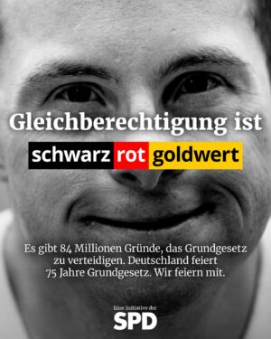 Lars Klingbeil Instagram - Menschenwürde. 
Freie Entfaltung. 
Gleichberechtigung. 
Religionsfreiheit. 
Meinungsfreiheit. 
Pressefreiheit. 
Ehe und Familie. 
Bildung. 
Versammlungsfreiheit. 
Vereinigungsfreiheit. 
Briefgeheimnis. 
Freizügigkeit. 
Berufsfreiheit. 
Privatsphäre. 
Recht auf Eigentum. 
Gemeinwohl. 
Staatsangehörigkeit. 
Asylrecht. 
Petitionsrecht. 
Demokratie. 
Grundrechtsschutz. 
 
Unser Grundgesetz wird heute 75 Jahre alt. Wir feiern mit. Und feiern die in unserer Verfassung festgeschriebenen Grundrechte, die das Zusammenleben in unserem Land erst möglich machen. Was verbindest du mit dem Grundgesetz und was ist für dich persönlich schwarz-rot-goldwert? Erzähl es uns in den Kommentaren und teile gerne die Kacheln auf deinen Kanälen. Den Link zum Runterladen gibt’s in unserer Bio und in der Story.

#75JahreGG #Grundgesetz