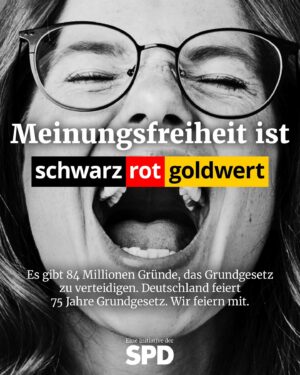Lars Klingbeil Instagram - Menschenwürde. 
Freie Entfaltung. 
Gleichberechtigung. 
Religionsfreiheit. 
Meinungsfreiheit. 
Pressefreiheit. 
Ehe und Familie. 
Bildung. 
Versammlungsfreiheit. 
Vereinigungsfreiheit. 
Briefgeheimnis. 
Freizügigkeit. 
Berufsfreiheit. 
Privatsphäre. 
Recht auf Eigentum. 
Gemeinwohl. 
Staatsangehörigkeit. 
Asylrecht. 
Petitionsrecht. 
Demokratie. 
Grundrechtsschutz. 
 
Unser Grundgesetz wird heute 75 Jahre alt. Wir feiern mit. Und feiern die in unserer Verfassung festgeschriebenen Grundrechte, die das Zusammenleben in unserem Land erst möglich machen. Was verbindest du mit dem Grundgesetz und was ist für dich persönlich schwarz-rot-goldwert? Erzähl es uns in den Kommentaren und teile gerne die Kacheln auf deinen Kanälen. Den Link zum Runterladen gibt’s in unserer Bio und in der Story.

#75JahreGG #Grundgesetz