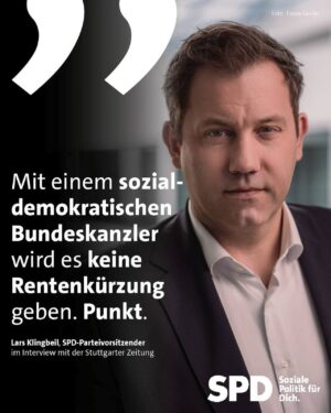 Lars Klingbeil Instagram - Die größte wirtschaftspolitische Herausforderung liegt ganz sicher nicht darin, dass eine Schichtarbeiterin nach 45 Beitragsjahren abschlagsfrei in Rente geht. Im Gegenteil, diese Menschen haben das Land über viele Jahre am Laufen gehalten. Sie blicken jetzt staunend und verstört nach Berlin, dass einige anfangen, eine Debatte über Rentenkürzungen zu führen.
Wir reden über Menschen, die 45 Jahre im Schichtdienst waren, die als Pflegekräfte gebuckelt oder als Dachdecker gearbeitet haben. Diesen Menschen den wohlverdienten Weg in die Rente zu erschweren, machen wir nicht mit.

Am Wochenende ist FDP-Parteitag. Dass es da auch um Eigenprofilierung geht – geschenkt. Ab Montag müssen wir aber gemeinsam anpacken. Denn für mich ist klar: Für die zweite Hälfte der Legislaturperiode ist die wirtschaftliche Stabilisierung das Topthema, auf das die Ampelkoalition sich konzentrieren muss. Ich sehe dabei durchaus auch Gemeinsamkeiten mit der FDP. An welcher Stelle lest ihr in der @stuttgarterzeitung ➡️ Link dazu gibt’s im Linktree. 🔗