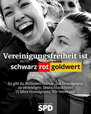 Lars Klingbeil Instagram - Menschenwürde. 
Freie Entfaltung. 
Gleichberechtigung. 
Religionsfreiheit. 
Meinungsfreiheit. 
Pressefreiheit. 
Ehe und Familie. 
Bildung. 
Versammlungsfreiheit. 
Vereinigungsfreiheit. 
Briefgeheimnis. 
Freizügigkeit. 
Berufsfreiheit. 
Privatsphäre. 
Recht auf Eigentum. 
Gemeinwohl. 
Staatsangehörigkeit. 
Asylrecht. 
Petitionsrecht. 
Demokratie. 
Grundrechtsschutz. 
 
Unser Grundgesetz wird heute 75 Jahre alt. Wir feiern mit. Und feiern die in unserer Verfassung festgeschriebenen Grundrechte, die das Zusammenleben in unserem Land erst möglich machen. Was verbindest du mit dem Grundgesetz und was ist für dich persönlich schwarz-rot-goldwert? Erzähl es uns in den Kommentaren und teile gerne die Kacheln auf deinen Kanälen. Den Link zum Runterladen gibt’s in unserer Bio und in der Story.

#75JahreGG #Grundgesetz