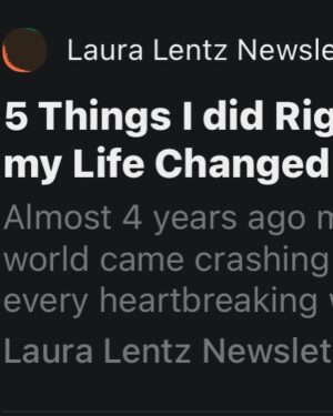 Laura Lentz Instagram - After trying to respond to every person that hits my DM’s I finally realized it’s not possible… So i started a Substack account where I can share my personal stories and journey of healing. I know this is going to help so many!! If you want to know some of the tools that I’ve used to start my healing journey then head over and subscribe to my newsletter! 🤍 I’ll link the newsletter in my stories.