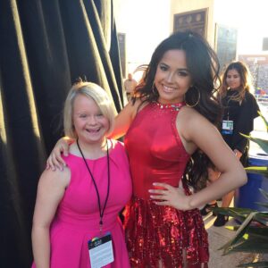 Lauren Potter Instagram - #tbt I caught @iambeckyg as she was heading to the @specialolympics @la2015 stage Saturday! #specialolympics #reachupLA #modcloth