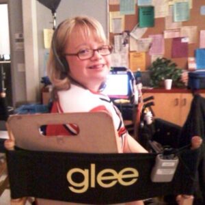 Lauren Potter Instagram - Throwback Thursday! #tbt one of my first days on the Glee set! I can't believe it's been 5 years and 100 episodes! I still love every single day of it! #glee #glee100 #gleek