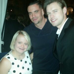 Lauren Potter Instagram - It's not a party till these two walk in. @marksalling @chordover #sagawards #entertainmentweekly