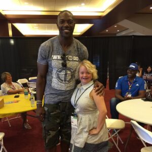 Lauren Potter Instagram - I'm so inspired by all the pro athletes who have come out for @specialolympics @la2015 thanks for your support @terrellowens #specialolympics #specialolympics