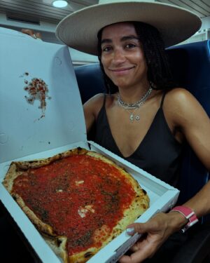 Lauren Ridloff Instagram - The pains we went thru to taste THE OG Neapolitan pizza…almost missed our ferry ride to paradise 😅
