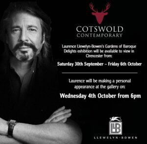 Laurence Llewelyn-Bowen Instagram - ………………………….Please do pop along and have a look at Gardens of Baroque Delights @cotswoldcontemporary CIRENCESTER
