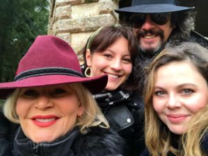 Laurence Llewelyn-Bowen Instagram - What better way to raise money for Brain Tumour Research than to post a picture of me and my ridiculously ridiculously good looking family on #wearahatday…..! 

Donate to @braintumourrsch now!