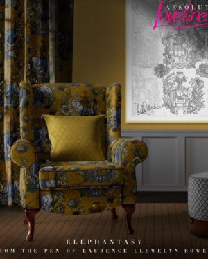 Laurence Llewelyn-Bowen Instagram - Our Absolute Loveliness fabric collection with @artoftheloomuk is an ode to hand drawn patterns by Laurence Llewelyn-Bowen. Printed in the UK, this collection exudes exuberance and luxury at an affordable price. Available at most fabrics stores. #Interiordesign #llewelynbowen #design #retail #designconsultancy#designservices #patternwork #makebritainbrightagain #cirencester #cotswolds #castlestreet #Wallpaper #fabrics #changingrooms #thedevilisintheretail #cushions #curtains #sofa #colour #velvet #linen #designscheme #showroom #candlesofinstagram #bespokeservices #softfurnishings #luxurylifestyle