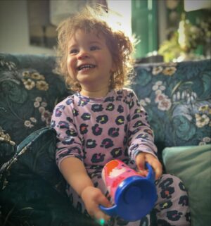 Laurence Llewelyn-Bowen Instagram - Who knew our LLB HEDGEROVIA fabric covered sofa needed pink leopard print as a must have accent….thanks Grandaughter R xxx