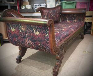 Laurence Llewelyn-Bowen Instagram - Portrait of the Artist as a Chaise Longue ….@Rachel.elizabeth.upholstery bradderswalsh @artoftheloomuk