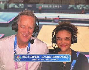 Laurie Hernandez Instagram - Tomorrow kicks off day 1 of many for the Women’s Gymnastics competitions at the Olympics this year (first meet is this Sunday the 28th: qualifications!! woohoo!); I am SO excited to do the Daytime coverage with @richlernergolf (Golf channel’s play-by-play/host, and kind human with the perfect voice for an audiobook)! Big shout out to @nbcsports for this gem of an opportunity. Cheers to the men that competed today, and great luck to the women tomorrow. Let’s go!!! (stream us on peacock starting at 3:30am EST, with Team USA pulling up at 5:40am EST)