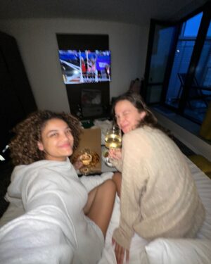 Laurie Hernandez Instagram - With today being the last day of women’s artistic gymnastics, I wanted to send a MASSIVE thank you to all of you for your kindness & excitement! My gratitude is above and beyond for the chance to share the love, the heartbreaks, and the wins. 

Thank you to @nbcsports for trusting a chronically online Olympian-turned-drama major to hold this role with tender hands and a funny heart. 

To @richlernergolf and @coachjustinspring for the laughter, to our researchers (Kensley & Kevin, and Sarah for many things!!), producers, daytime AND primetime squad, to Ashley for the best eyeliner ever, to all the crew—I loved working as a unit with you. thank you for helping us all to look our best! 

thank you, thank you, thank you!!