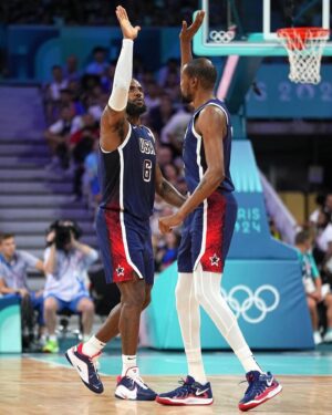 LeBron James Instagram - 1 DOWN! 🇺🇸 👑