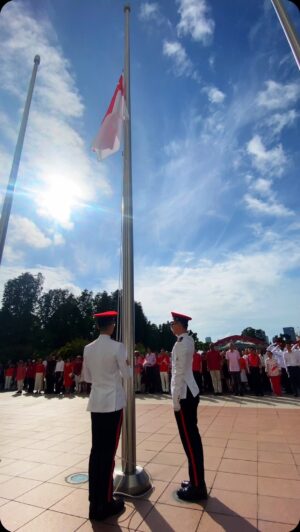 Lee Hsien Loong Instagram - One day to National Day! 

Held our Istana National Day Observance Ceremony with President @tharman.sg, PM @lawrencewongst, DPM @gankimyong, DPM @hengsweekeat, Istana and PMO colleagues. These ceremonies – held in different forms across Ministries, agencies, and organisations – celebrate our progress and reaffirm our commitment to the journey ahead.

Looking forward to #NDP2024 at the Padang tomorrow, and the full suite for celebrations to come! 🇸🇬 – LHL

(PMO Video by Alex Qiu and Chua Fang En)